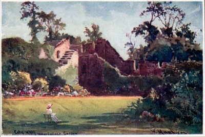 Oxford City Wall, New College Garden by William Matthison